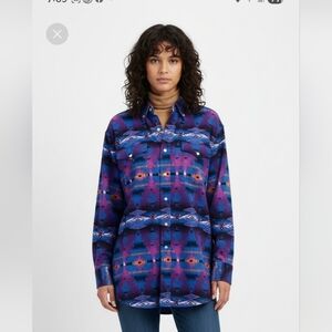 Panhandle shirt 171/2x 35" Aztec print